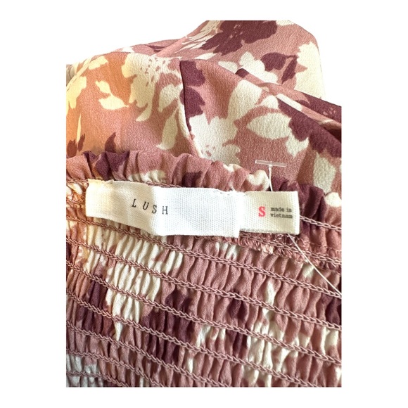 LUSH Pink Floral Midi Dress Size S - Picture 9 of 10